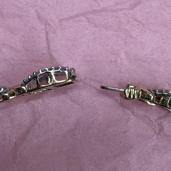 Estate Find 10k Yellow & White Gold Oval 3TW Diamond Cluster Tennis Bracelet - Picture 10 of 16